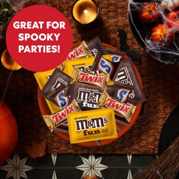 M&M'S, Snickers & Twix Assorted Halloween Candy, 65 pc