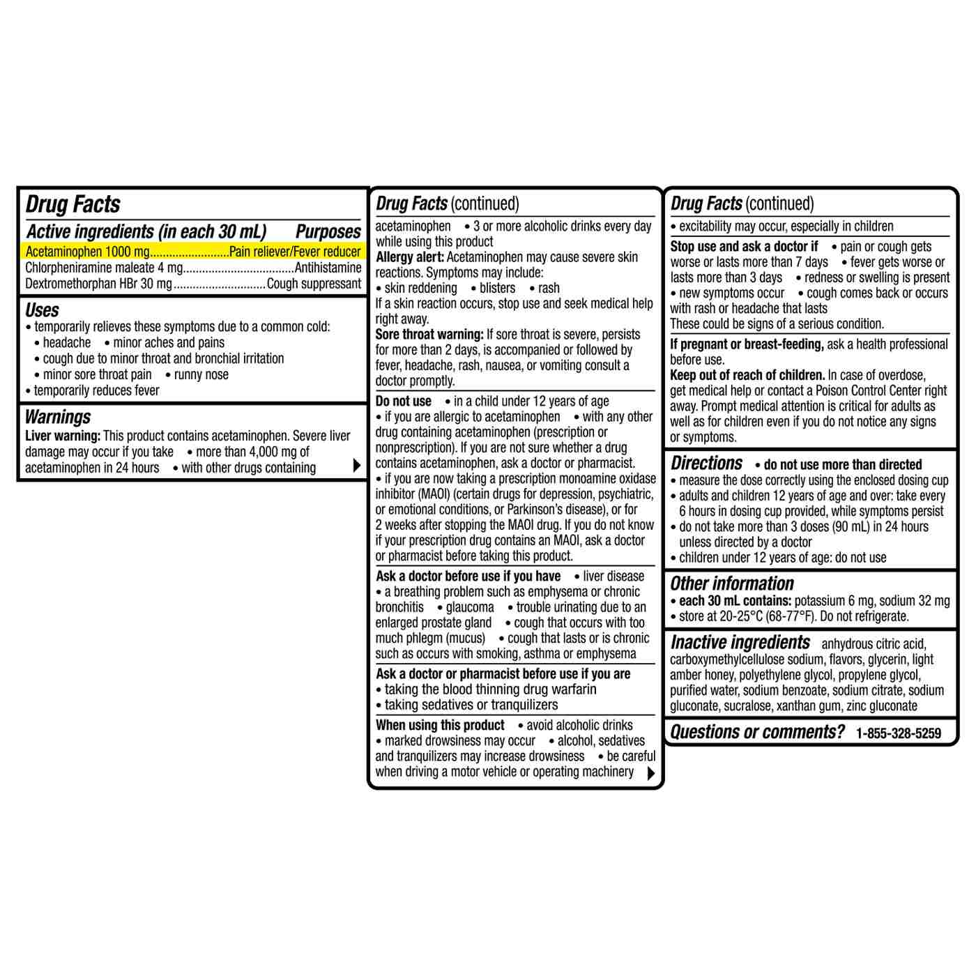 Theraflu Nighttime Flu Relief Max Strength - Honey & Elderberry; image 3 of 3