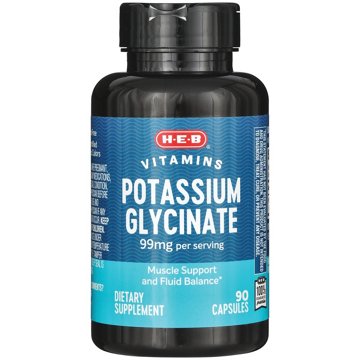 H-E-B Vitamins Potassium Glycinate - 99 mg, 90 ct