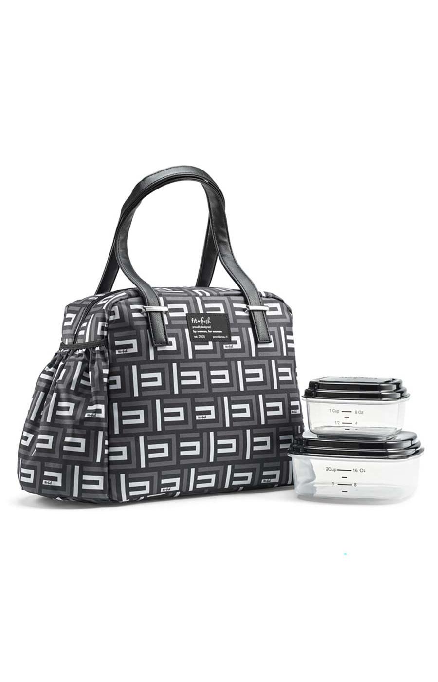 Fit + Fresh Laketown Lunch Bag Kit - Geometric; image 2 of 2