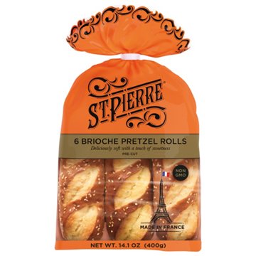 St Pierre Brioche Pretzel Rolls