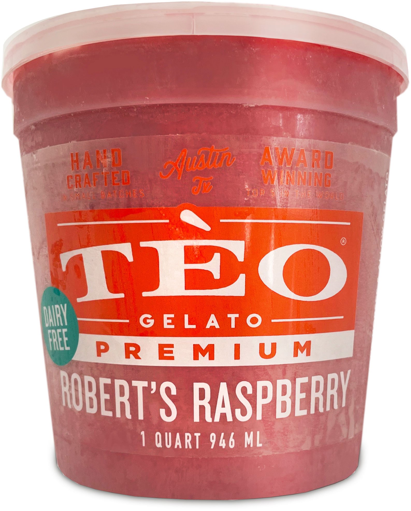 Tèo Robert's Raspberry Gelato, 1 qt | Central Market - Really Into Food