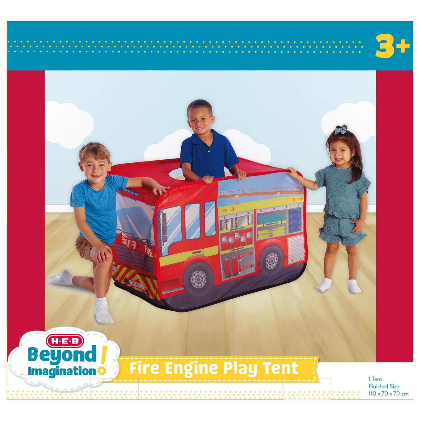 H-E-B Beyond Imagination! Fire Engine Play Tent; image 3 of 9