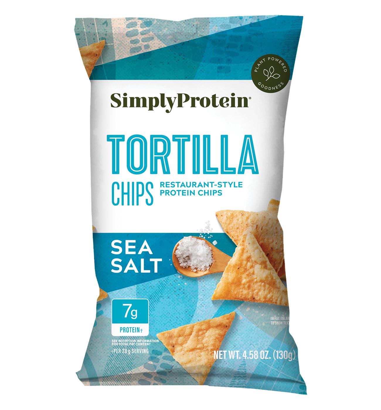 SimplyProtein Restaurant-Style Protein Tortilla Chips Sea Salt; image 1 of 2