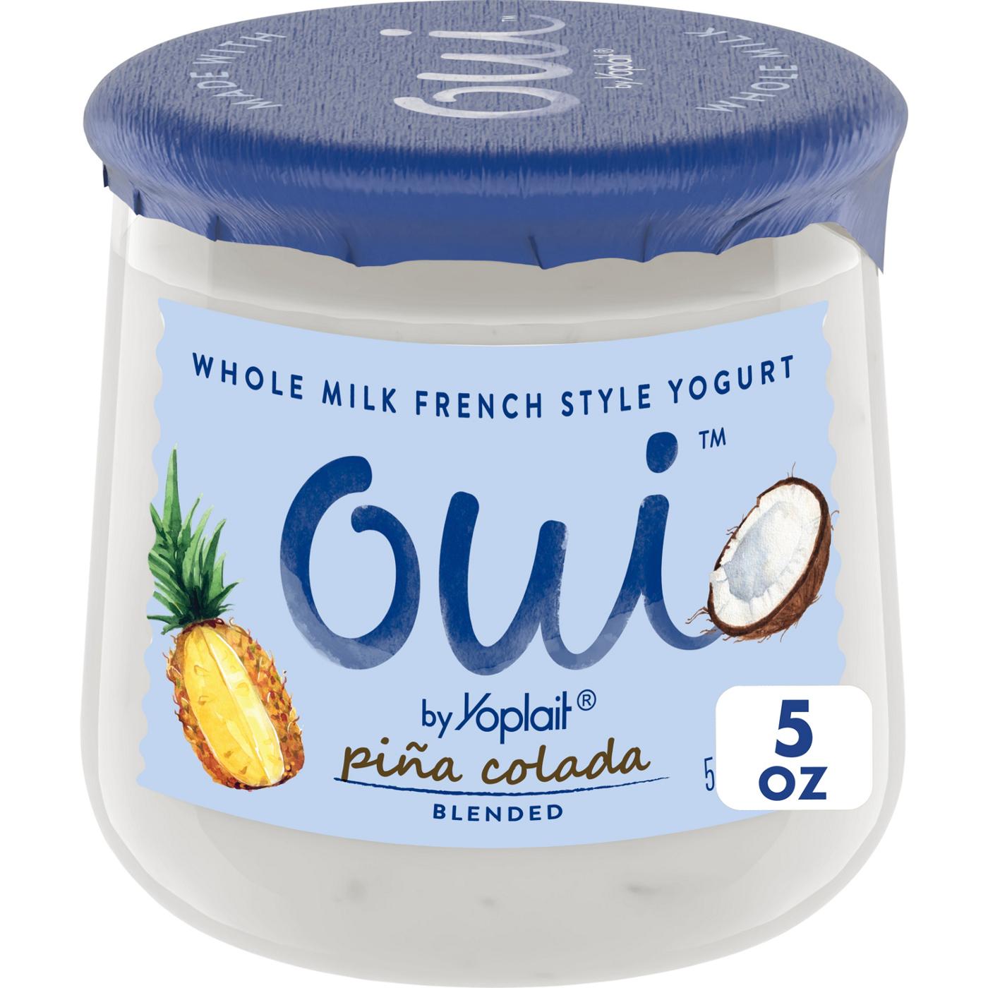 Yoplait Oui Pina Colada Whole Milk French Style Yogurt; image 1 of 2