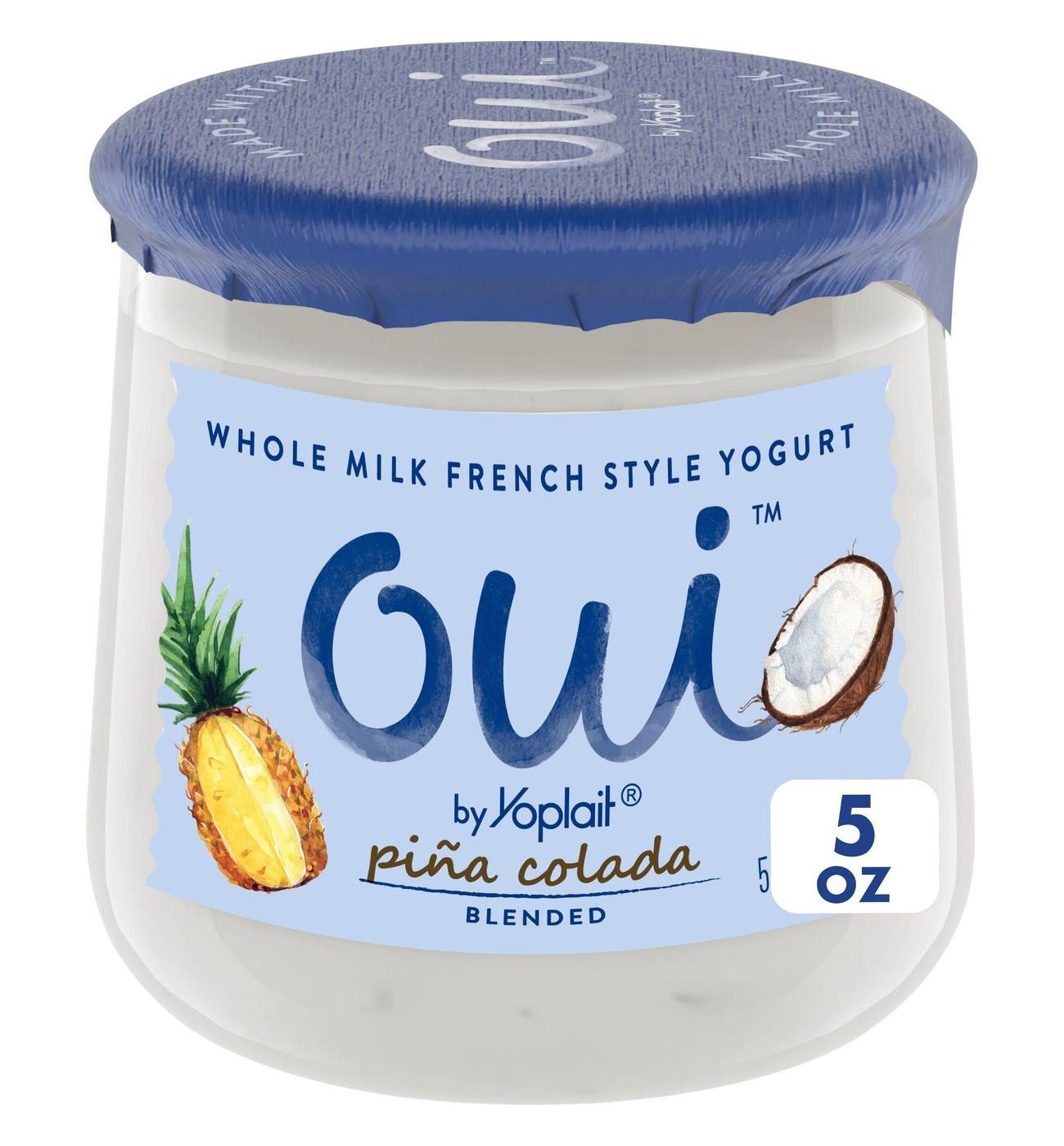 Yoplait Oui Pina Colada Whole Milk French Style Yogurt; image 1 of 5