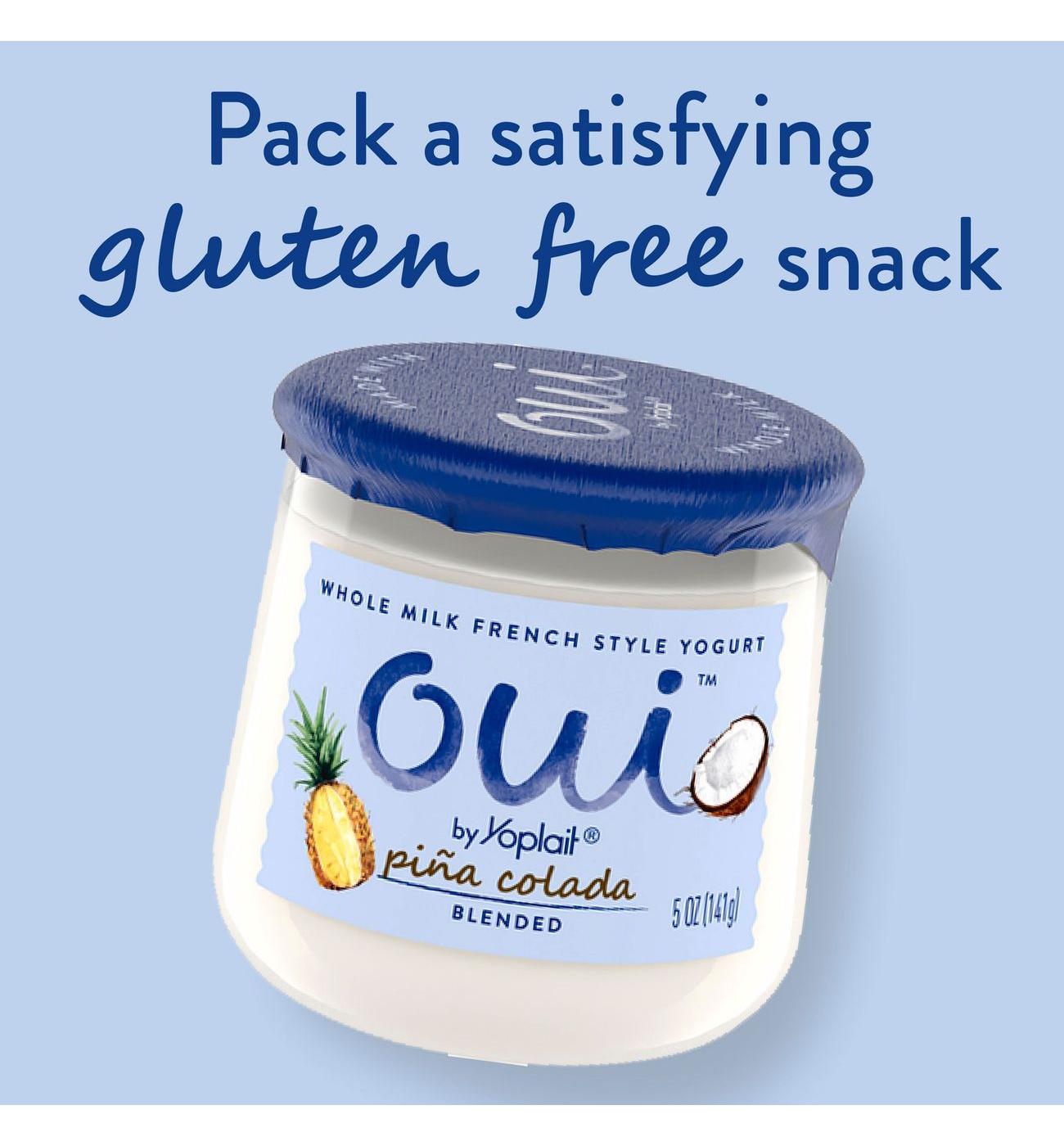 Yoplait Oui Pina Colada Whole Milk French Style Yogurt; image 3 of 5