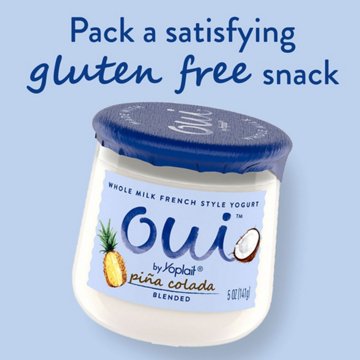 Yoplait Oui Pina Colada Whole Milk French Style Yogurt