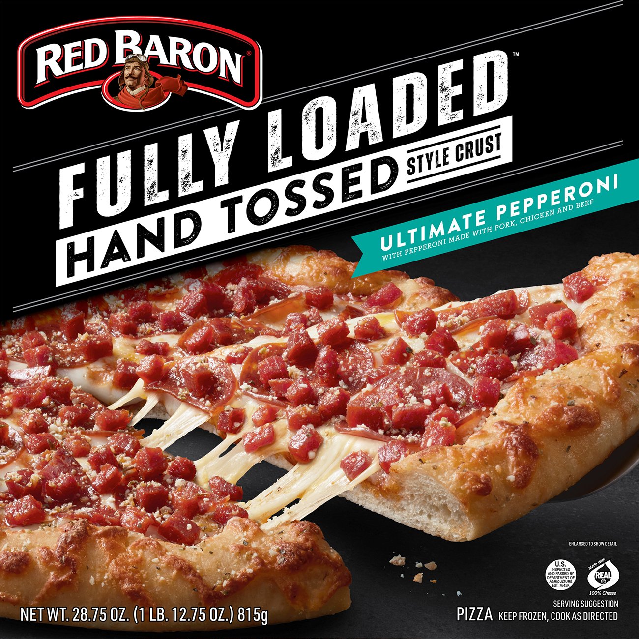 Red Baron Fully Loaded Pepperoni Hand Tossed Crust Frozen Pizza - Shop ...