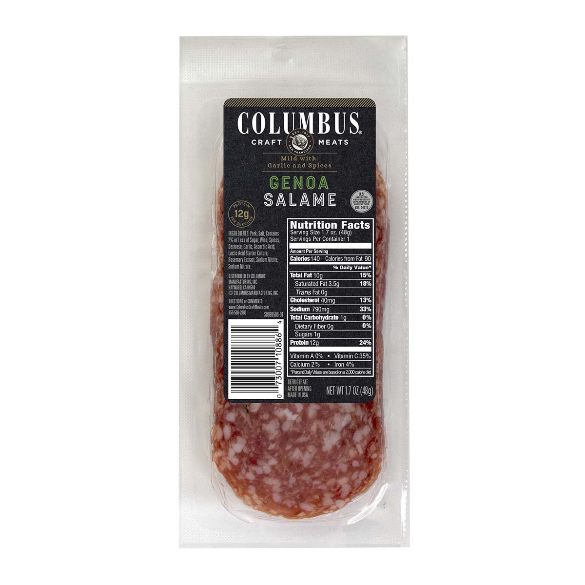 Columbus Sliced Genoa Salame - Shop Meat at H-E-B