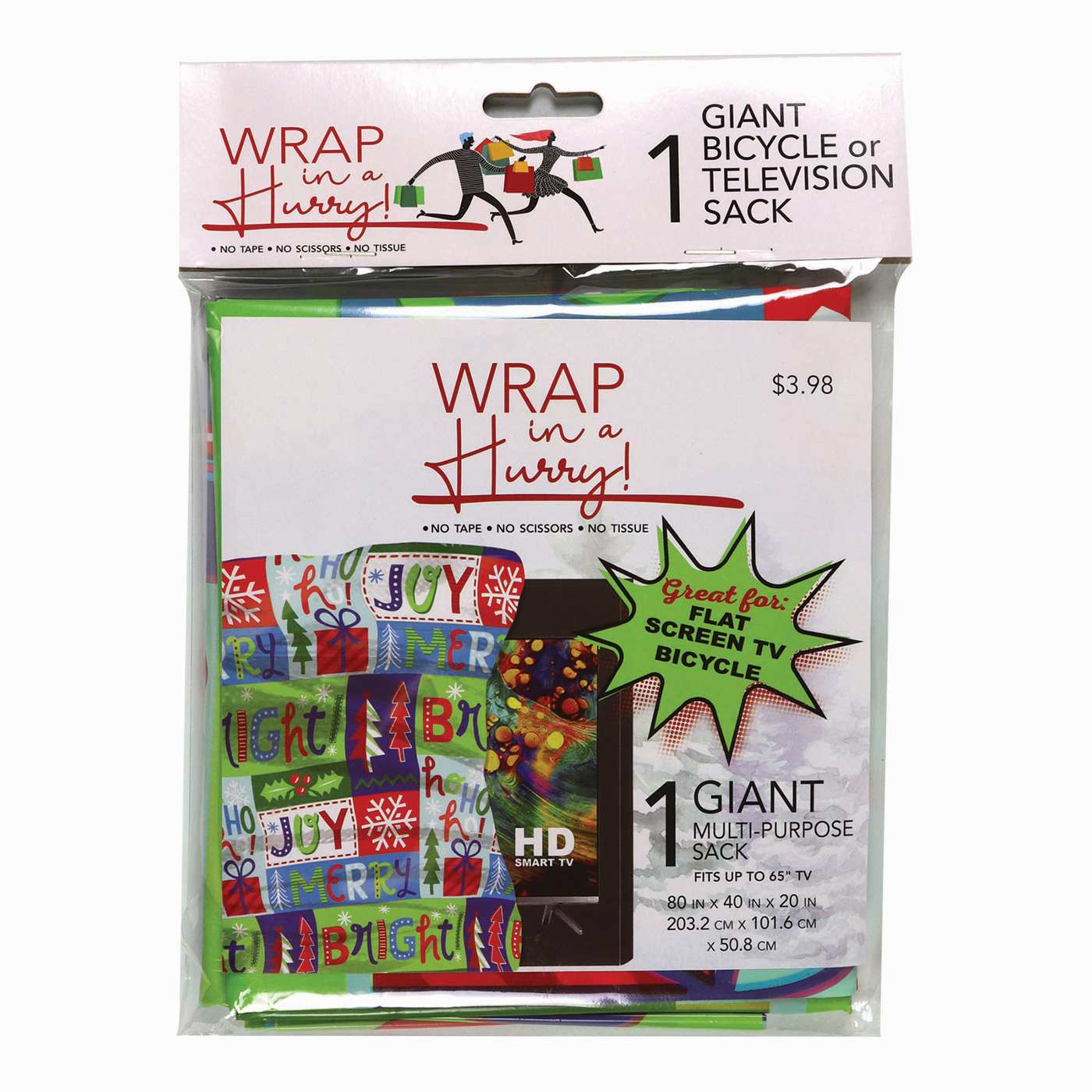 Wrap in a Hurry Giant Multi-Purpose Christmas Gift Sack; image 1 of 2