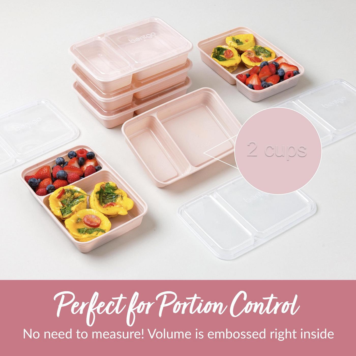 Bentgo Prep 2 Compartment Containers - Blush Pink; image 7 of 8