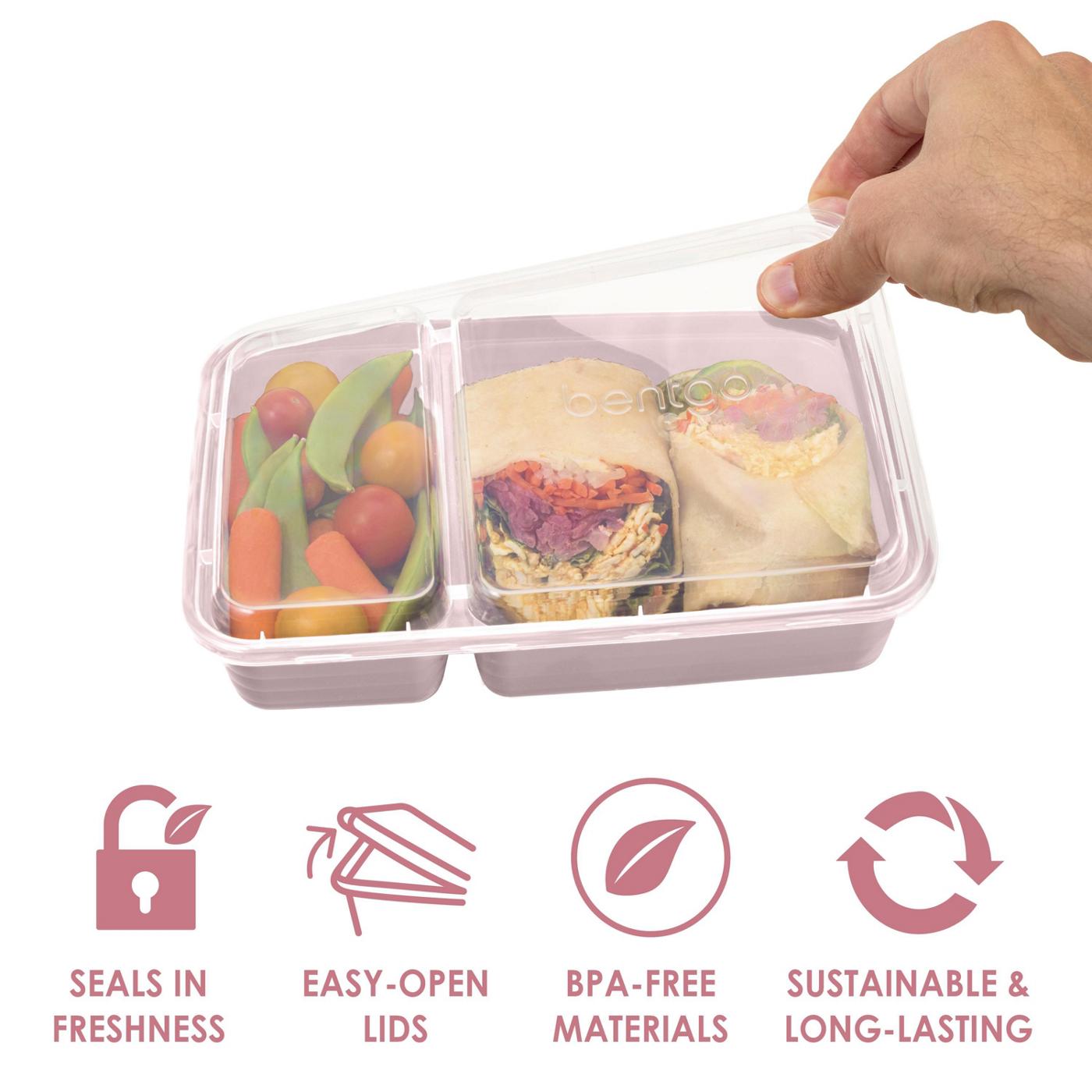 Bentgo Prep 2 Compartment Containers - Blush Pink; image 8 of 8