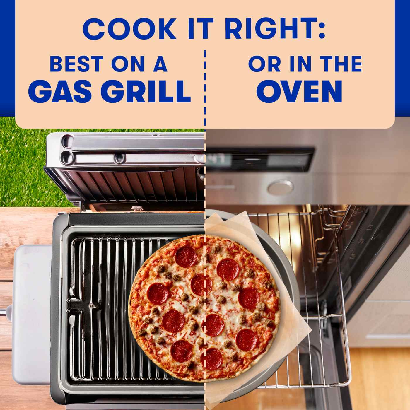 Jack's Thin Crust Frozen Pizza -  Sausage & Pepperoni; image 7 of 7