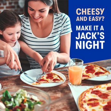 Jack's Thin Crust Pepperoni Pizza, Frozen Pizza, Easy Dinner, Frozen Dinner, 14.3 oz