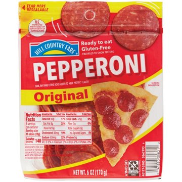 Hill Country Fare Original Pepperoni Slices, 6 oz