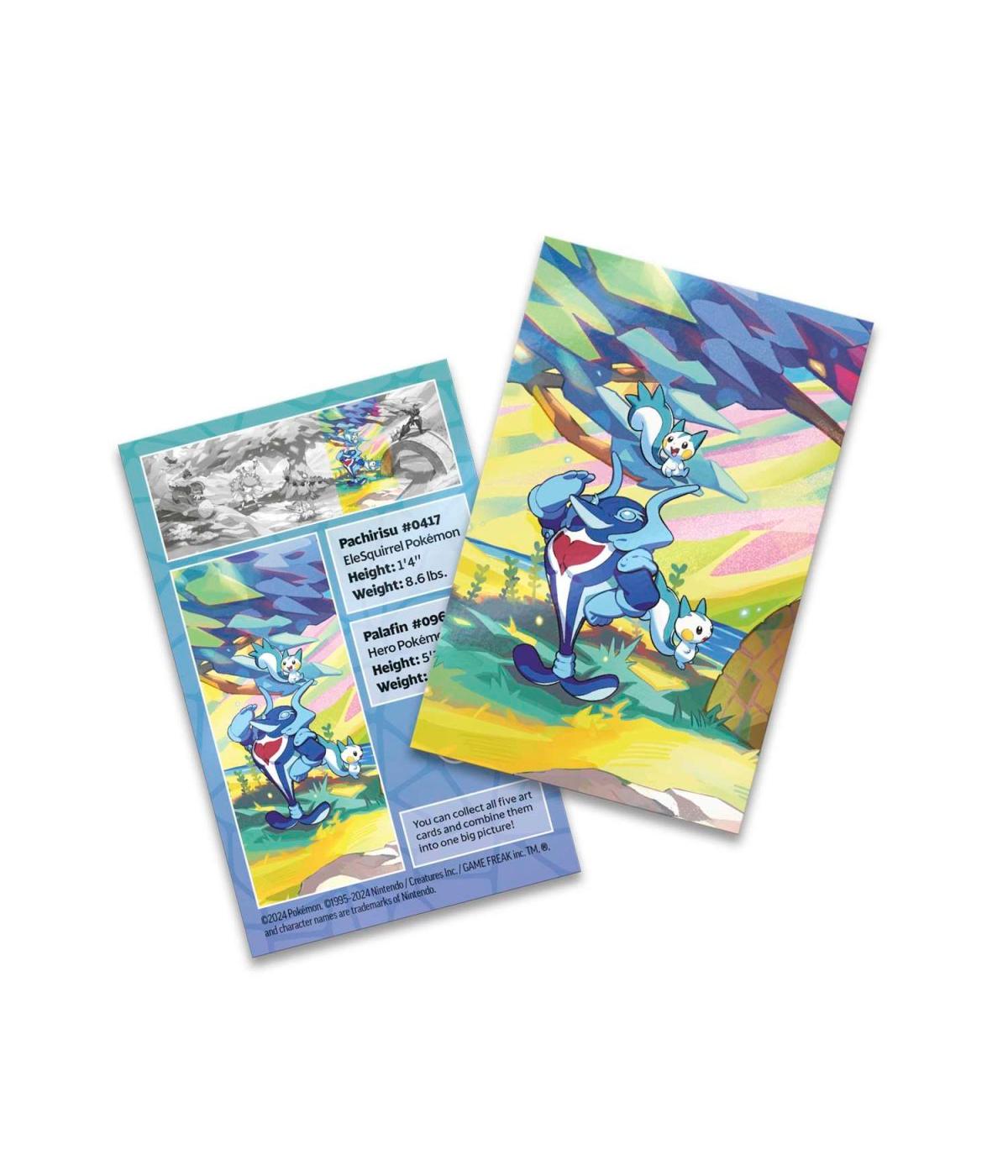 Pokémon Trading Card Game: Vibrant Paldea Mini Tin - Pachirisu & Palafin; image 2 of 4