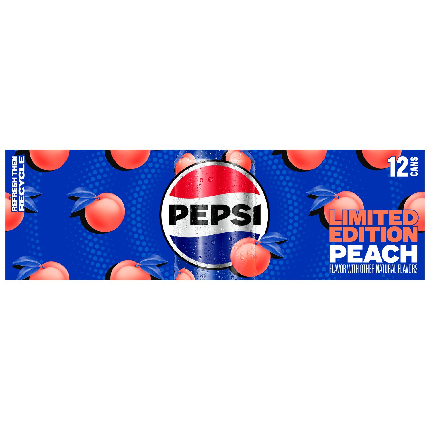 Pepsi Limited Edition Peach Cola 12 pk Cans - Shop Soda at H-E-B