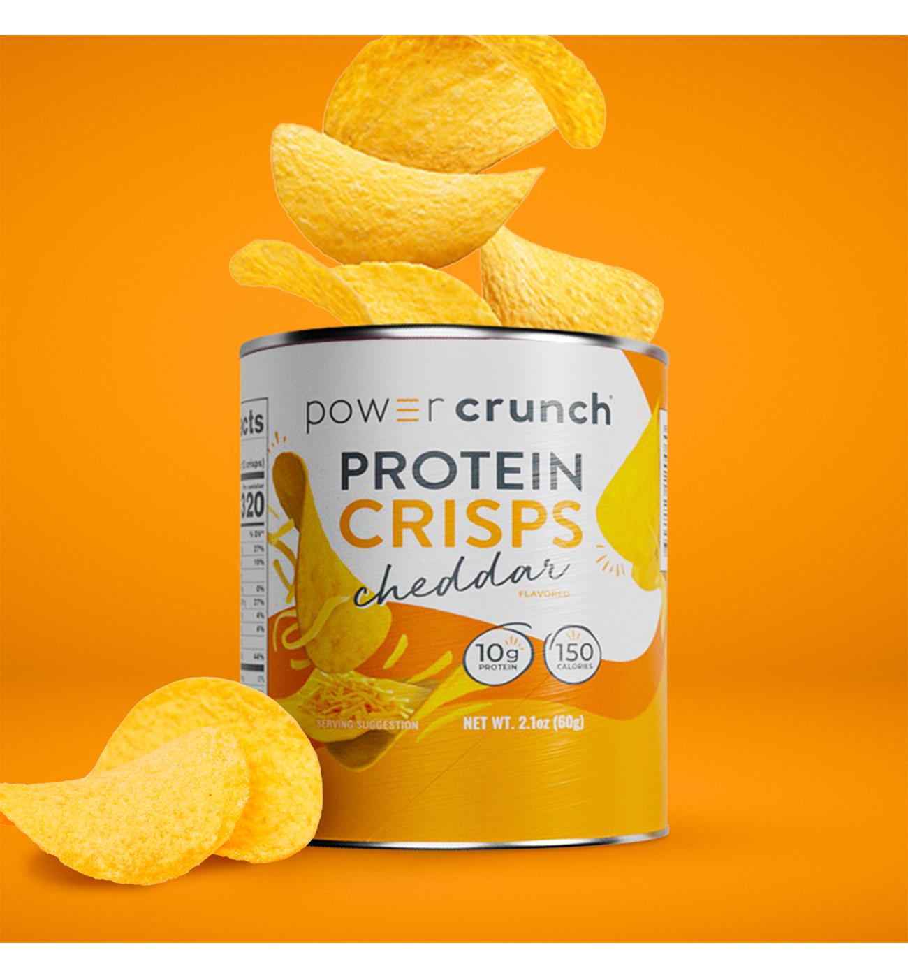 Power Crunch Protein Crisps 2 pk Canisters - Cheddar; image 3 of 4