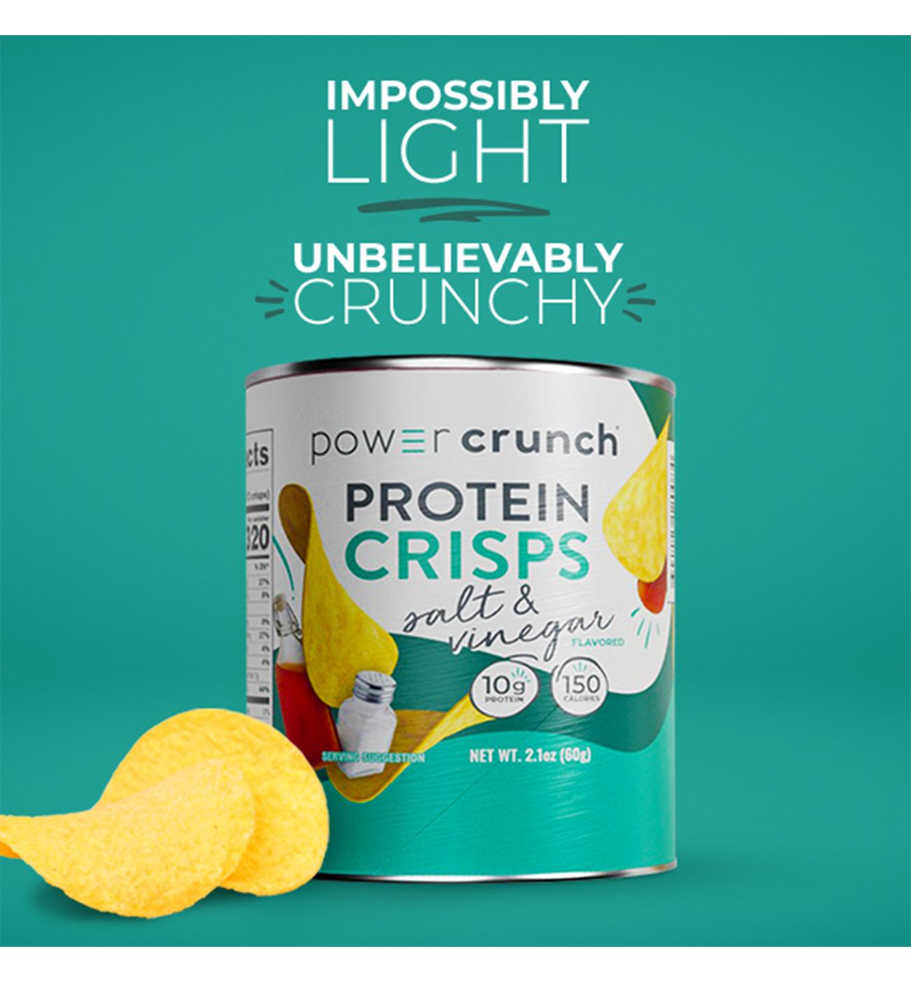 Power Crunch Protein Crisps 2 pk Canisters - Salt & Vinegar; image 2 of 4