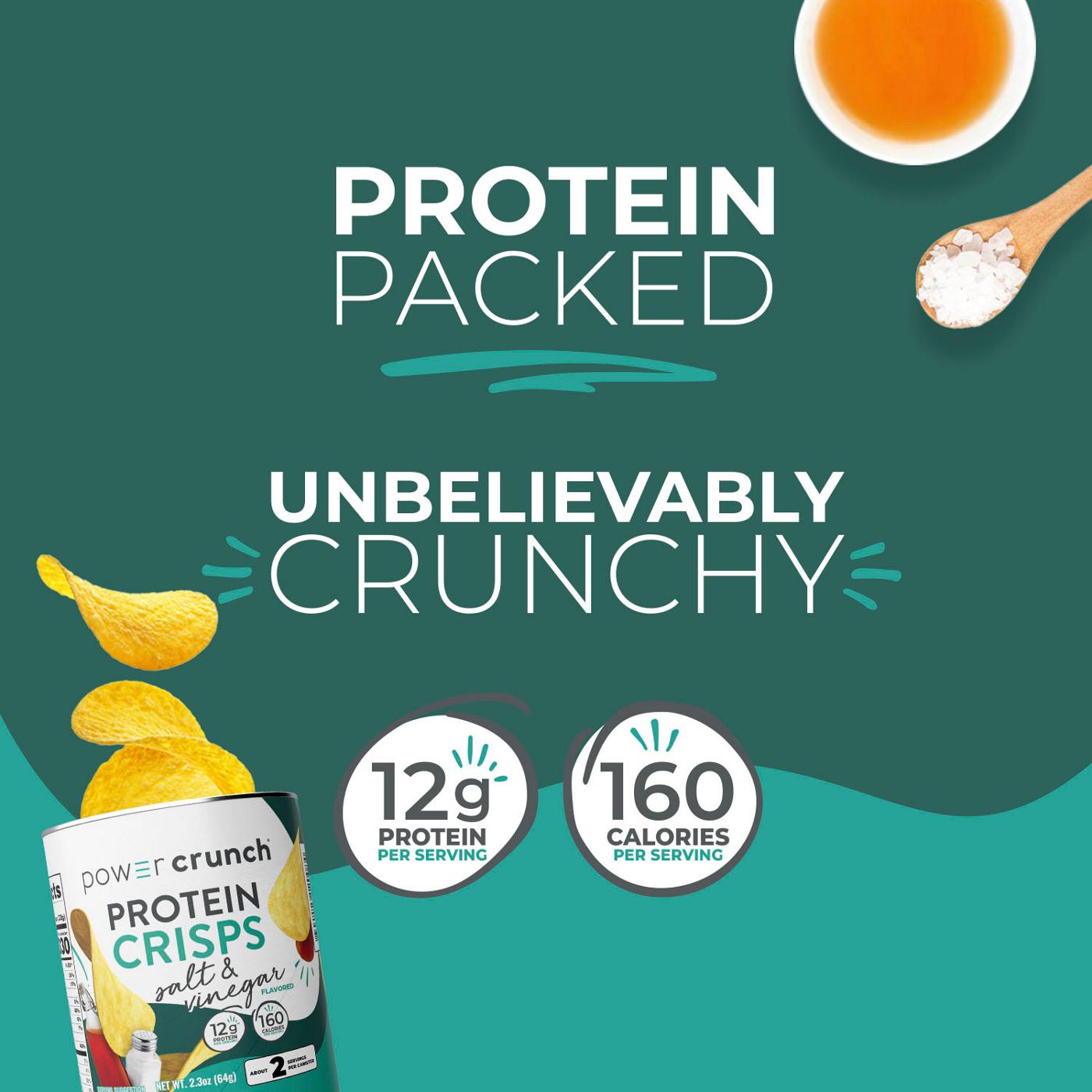 Power Crunch Protein Crisps 2 pk Canisters Salt & Vinegar Shop