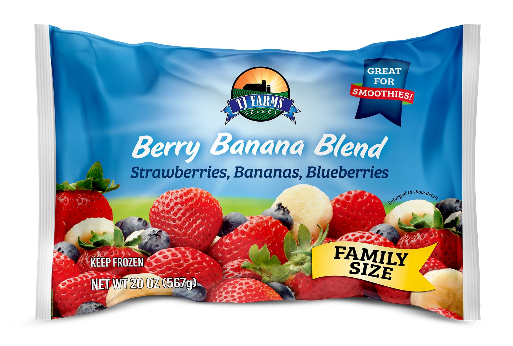 TJ Farms Select Banana Berry Blend, 20 oz | Low Prices & Quality