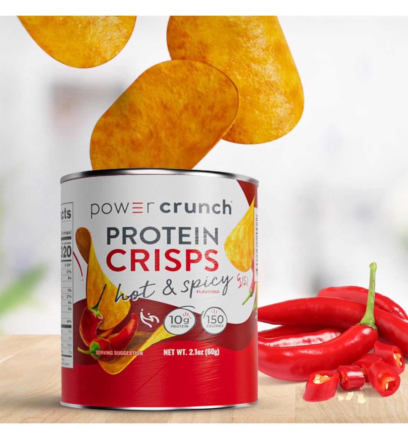 Power Crunch Protein Crisps 2 pk Canisters - Hot & Spicy; image 2 of 4