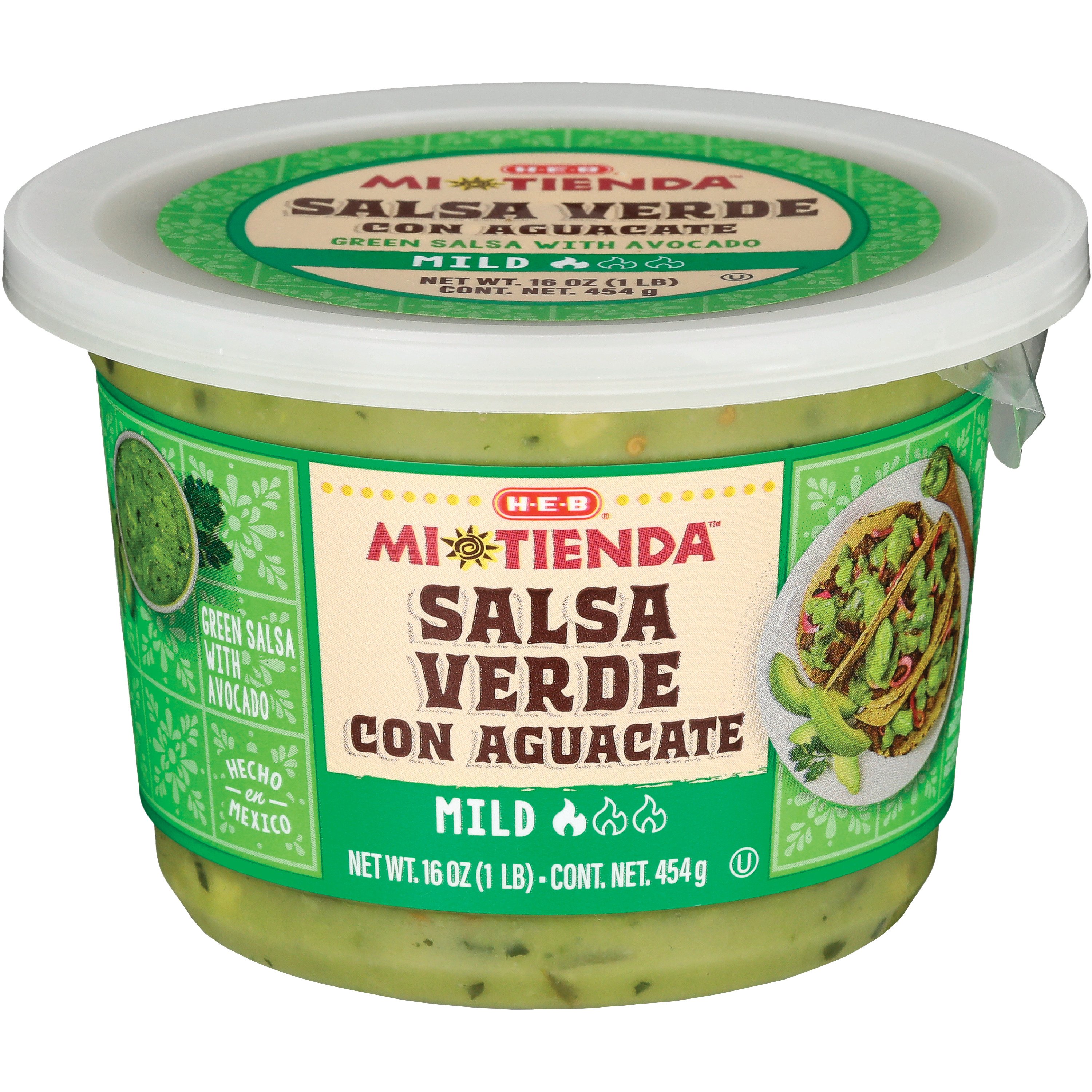 H-E-B Mi Tienda Salsa Verde con Aguacate - Mild - Shop Salsa & dip at H-E-B