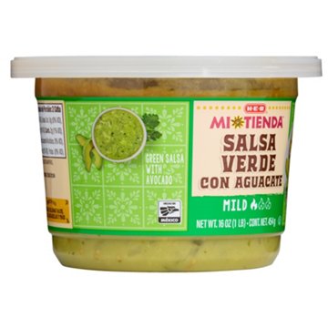 H-E-B Mi Tienda Salsa Verde con Aguacate - Mild, 16 oz