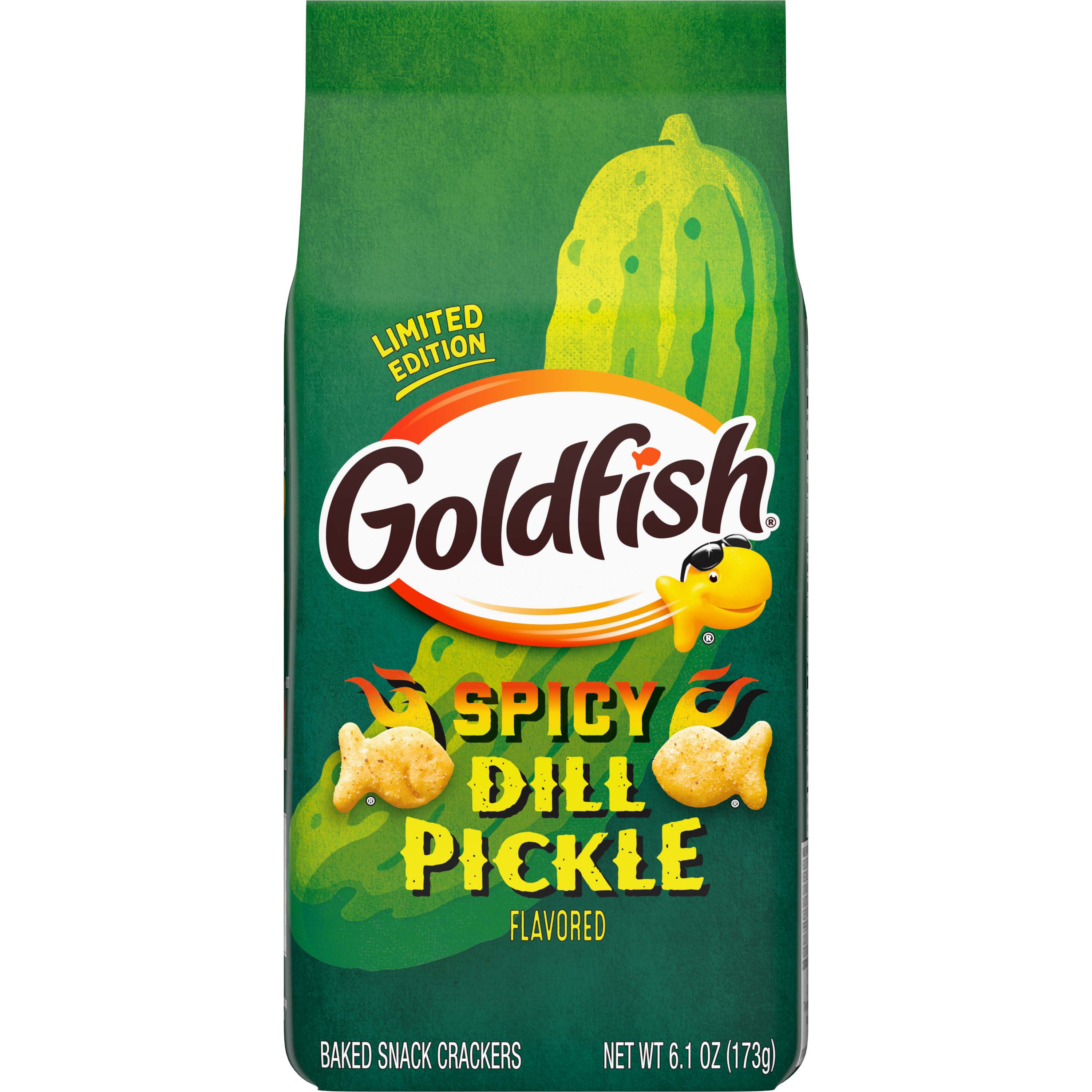 Goldfish Spicy Dill Pickle Baked Snack Crackers - Shop Crackers ...