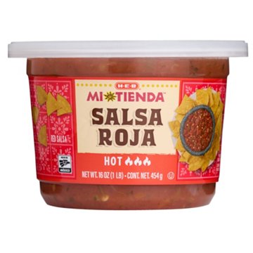 H-E-B Mi Tienda Salsa Roja - Hot, 16 oz