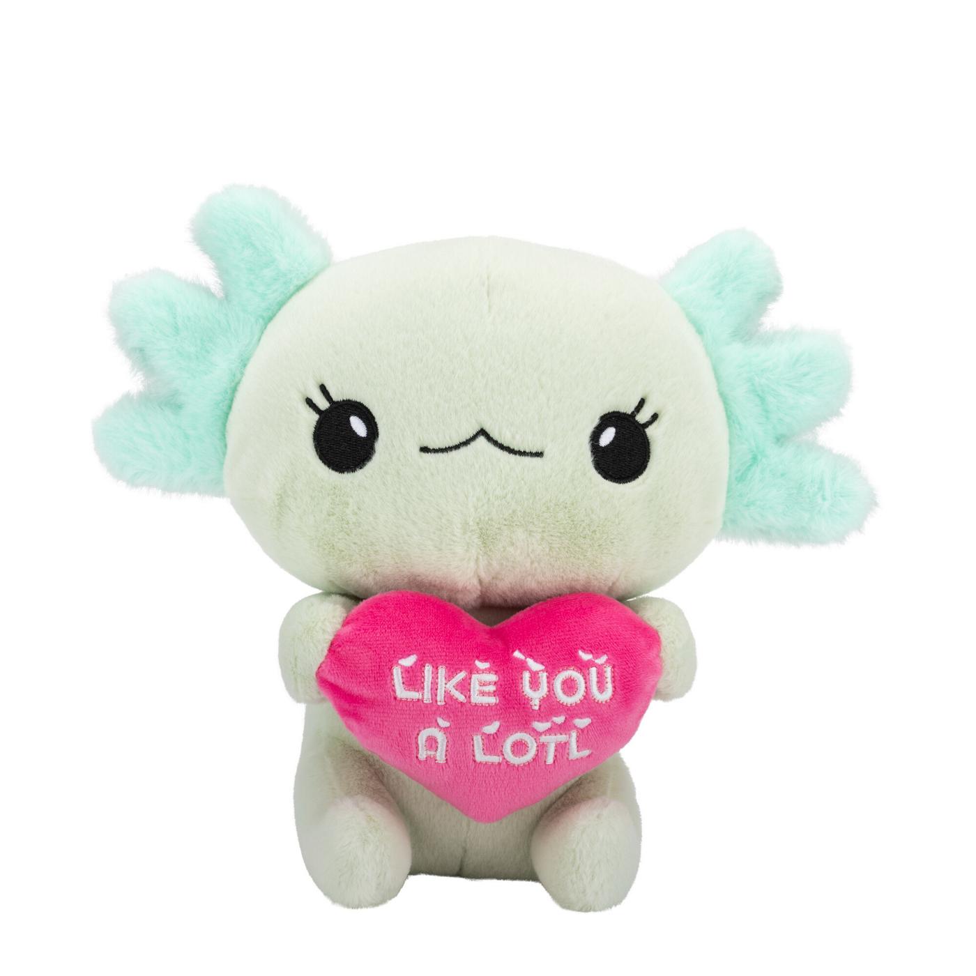 Destination Holiday Axolotl Valentine's Plush; image 1 of 2