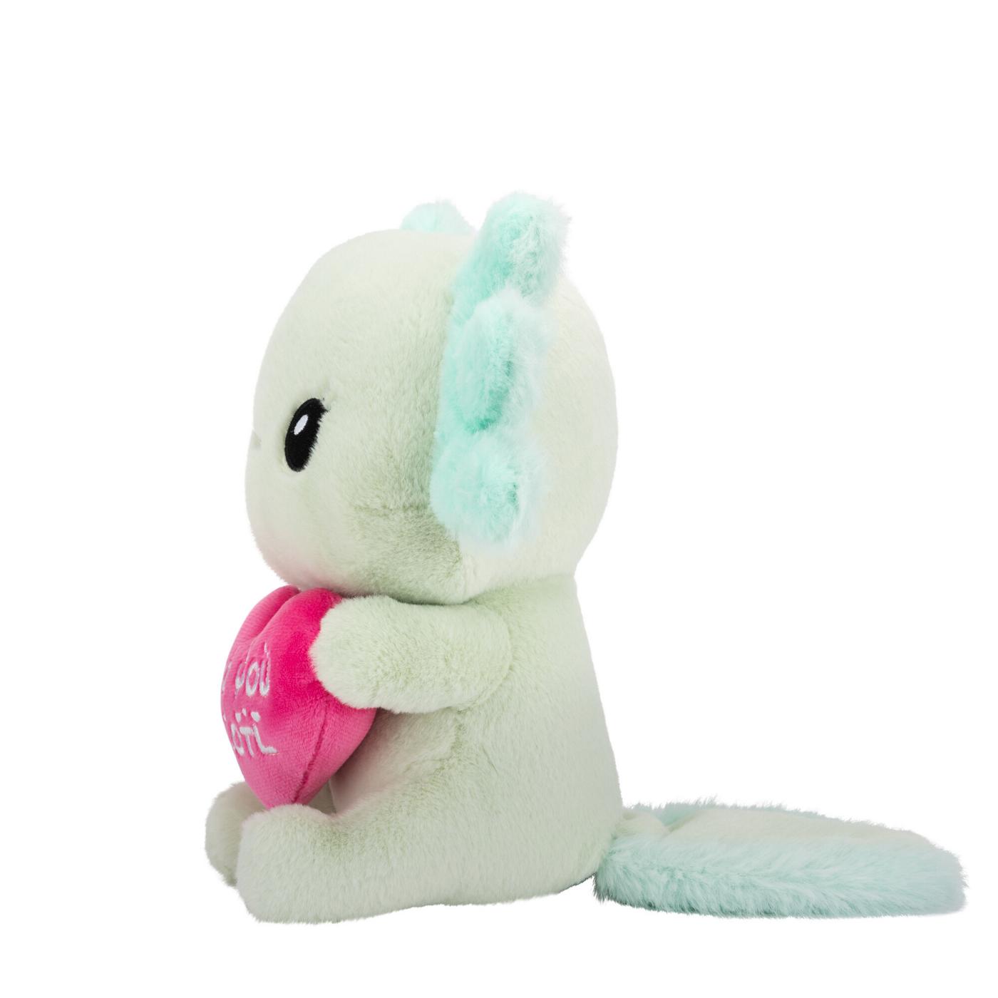 Destination Holiday Axolotl Valentine's Plush; image 2 of 2