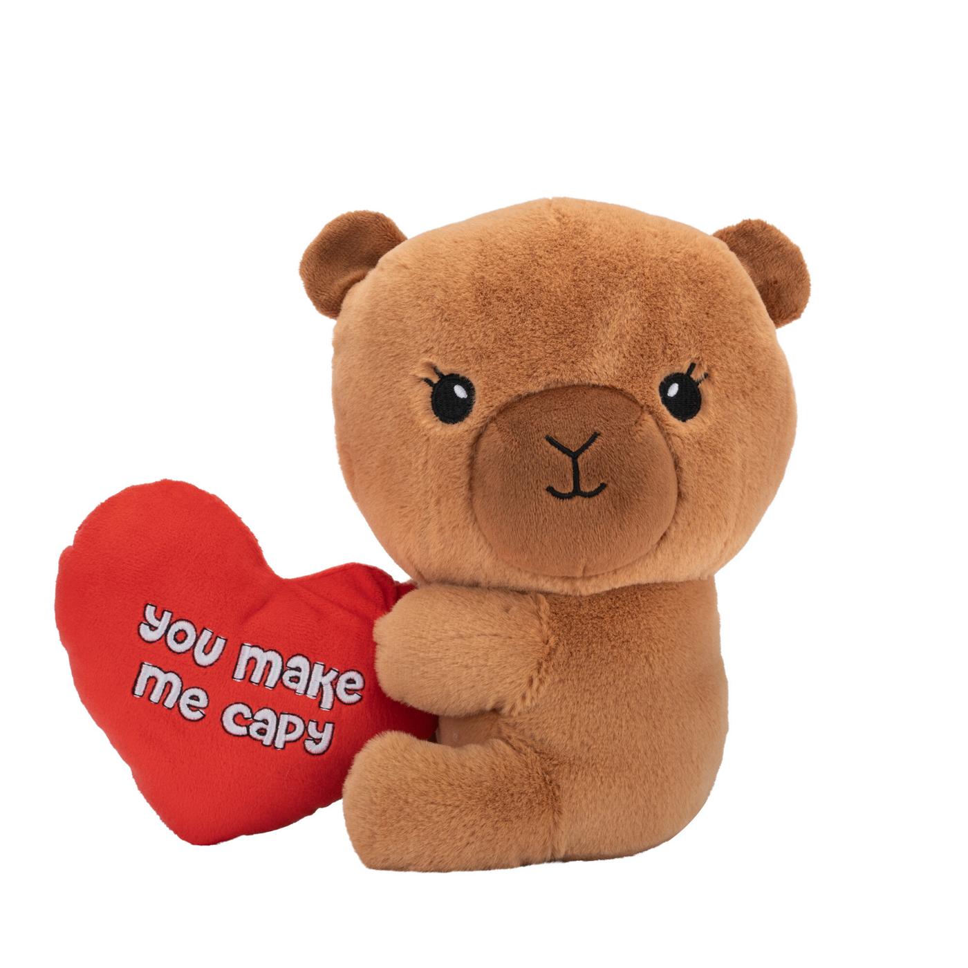 Destination Holiday Capybara Valentine's Plush; image 1 of 2