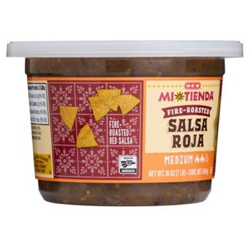 H-E-B Mi Tienda Fire-Roasted Salsa Roja - Medium, 16 oz