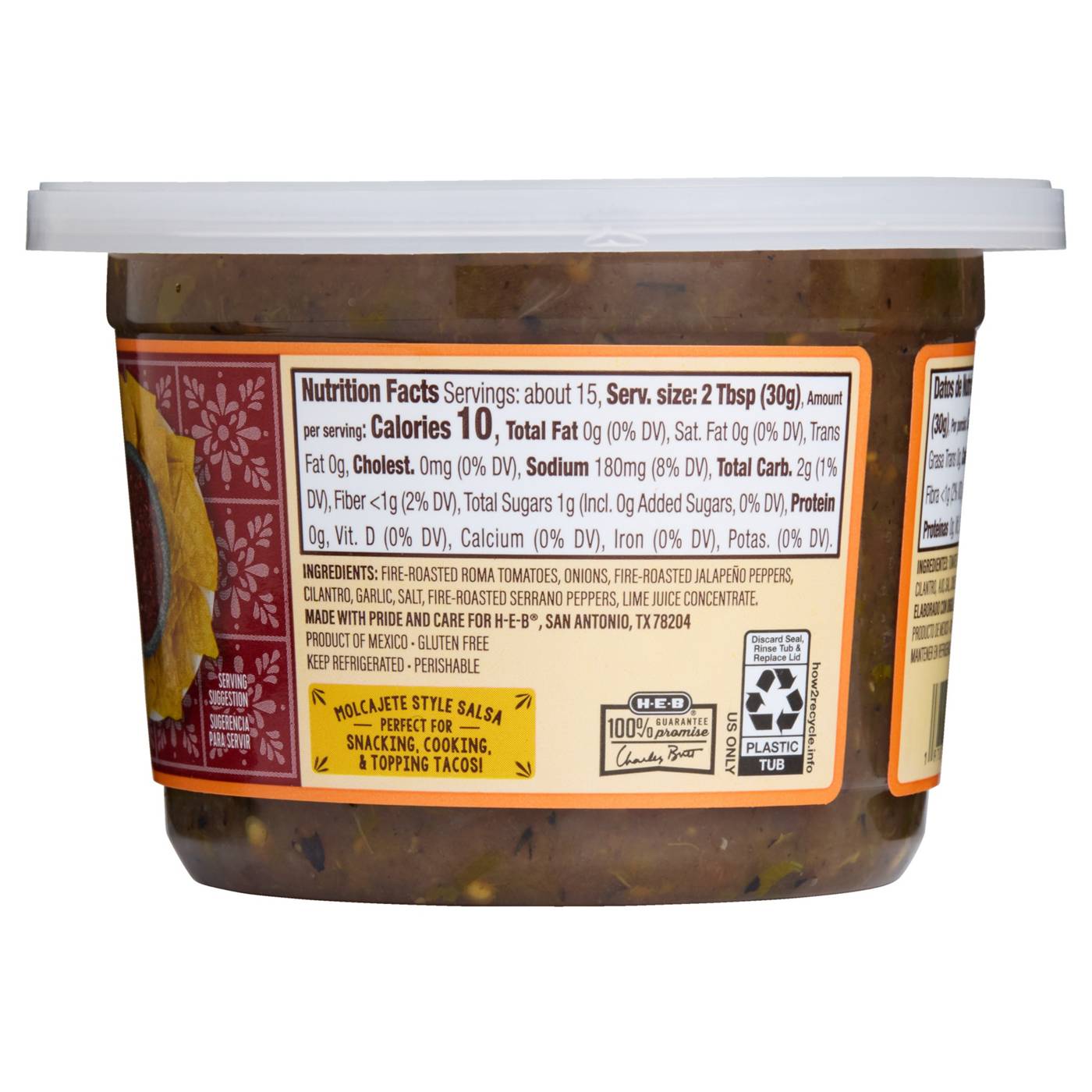 H-E-B Mi Tienda Fire-Roasted Salsa Roja - Medium; image 4 of 5
