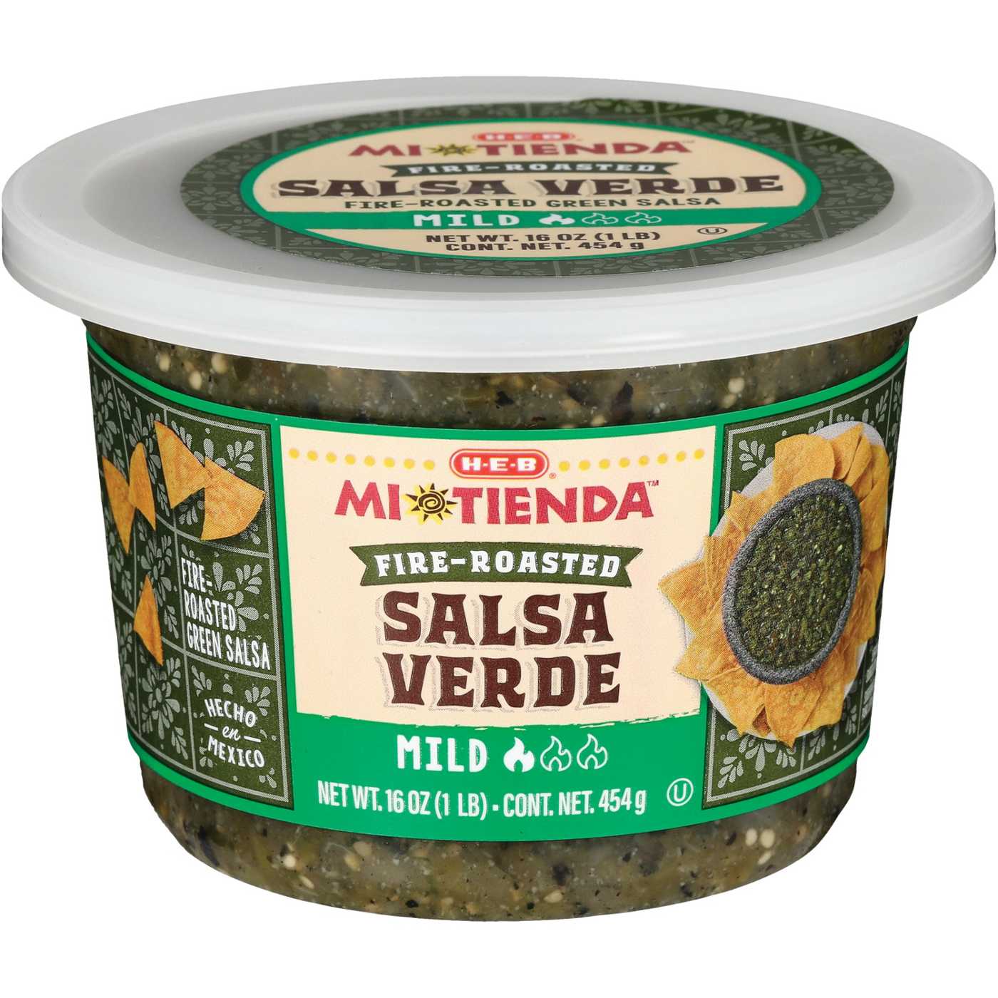 H-E-B Mi Tienda Fire-Roasted Salsa Verde - Mild; image 1 of 2