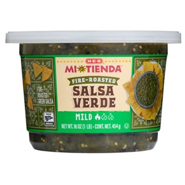 H-E-B Mi Tienda Fire-Roasted Salsa Verde - Mild, 16 oz