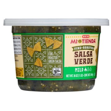H-E-B Mi Tienda Fire-Roasted Salsa Verde - Mild, 16 oz