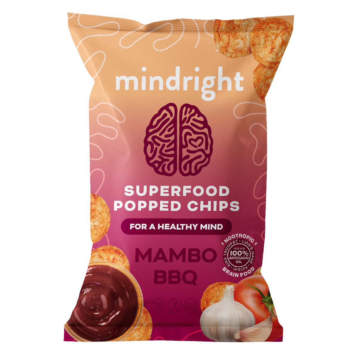 Mindright Superfood Popped Chips - Mambo BBQ - Shop Chips at H-E-B