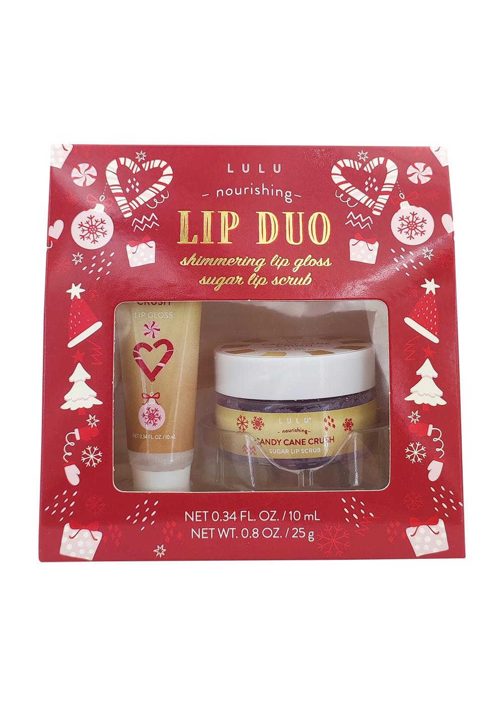 Lulu Lip Duo Set - Red Candy Cane Crush; image 1 of 2