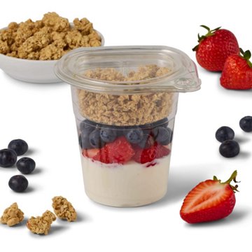 H-E-B Granola & Vanilla-Flavored Yogurt Parfait – Strawberry Blueberry, 8 oz