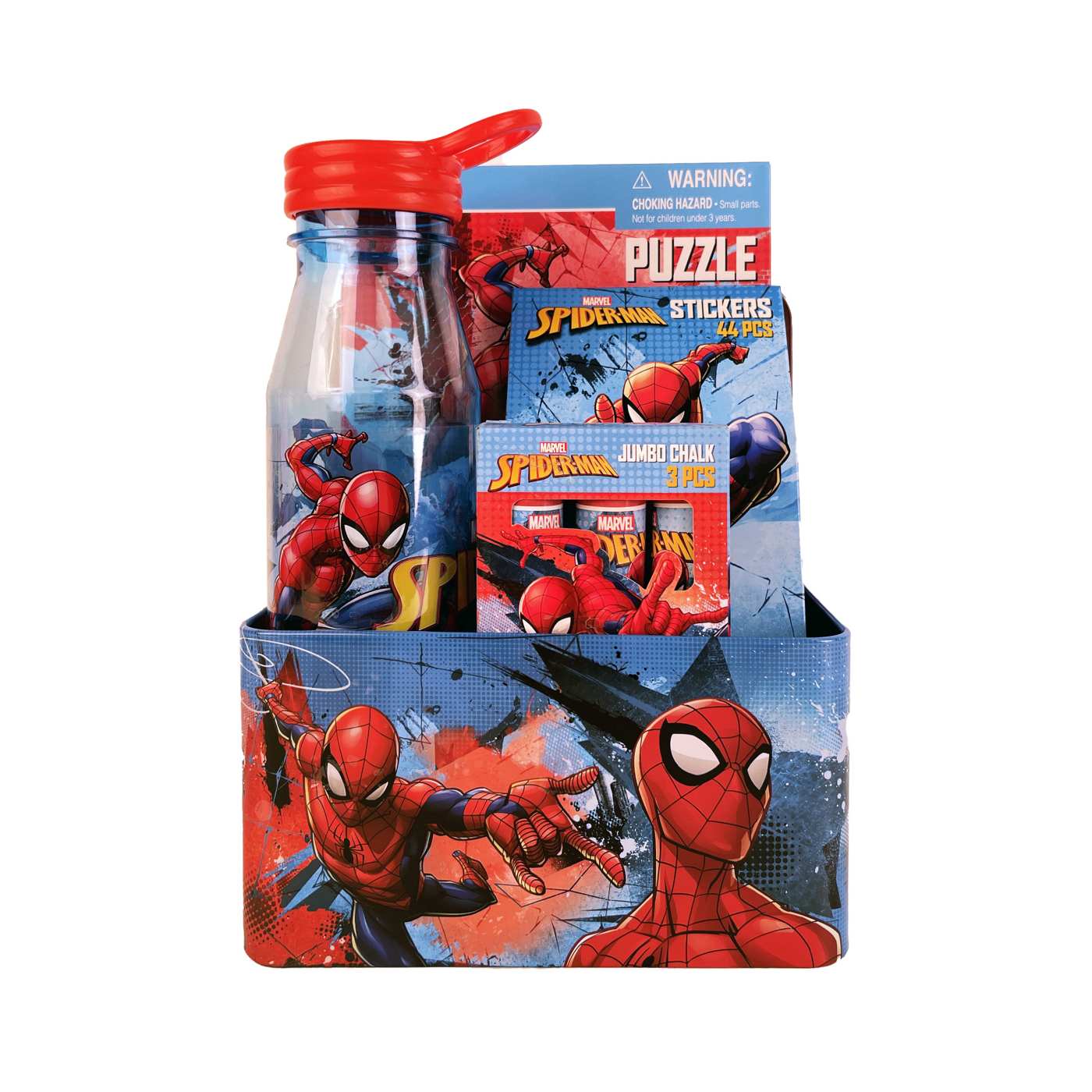 Megatoys Spider-Man Tin Box Valentine's Gift Set; image 1 of 3