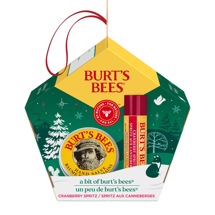 Burts Bees Lip Balm & Hand Salve Holiday Gift Set - Cranberry