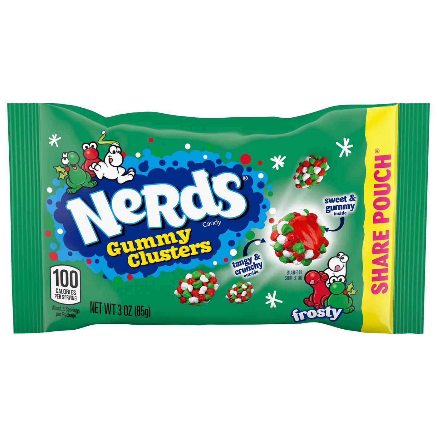 Nerds Gummy Clusters Frosty Holiday Candy - Share Pouch; image 1 of 3