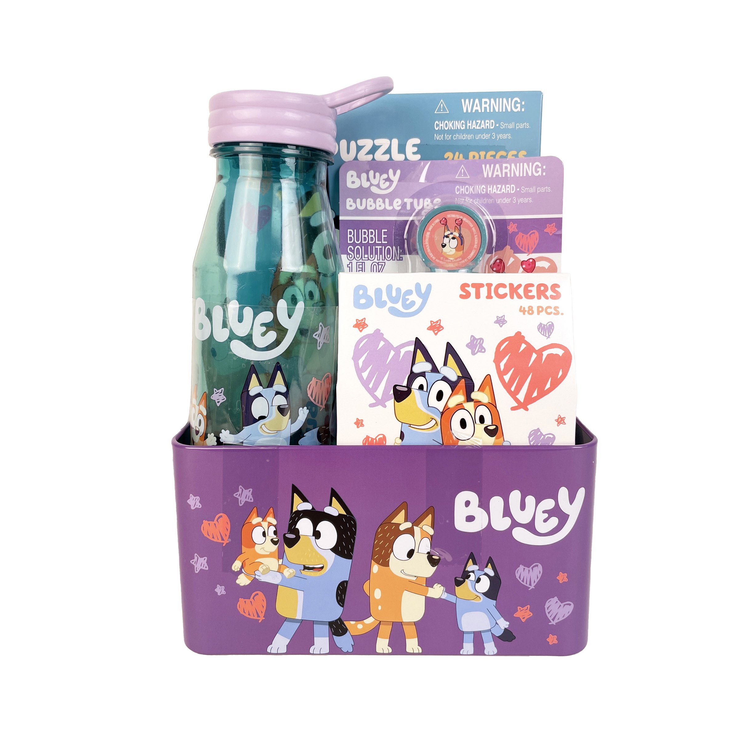 Megatoys Bluey Tin Box Valentine's Gift Set - Shop Gift baskets at H-E-B