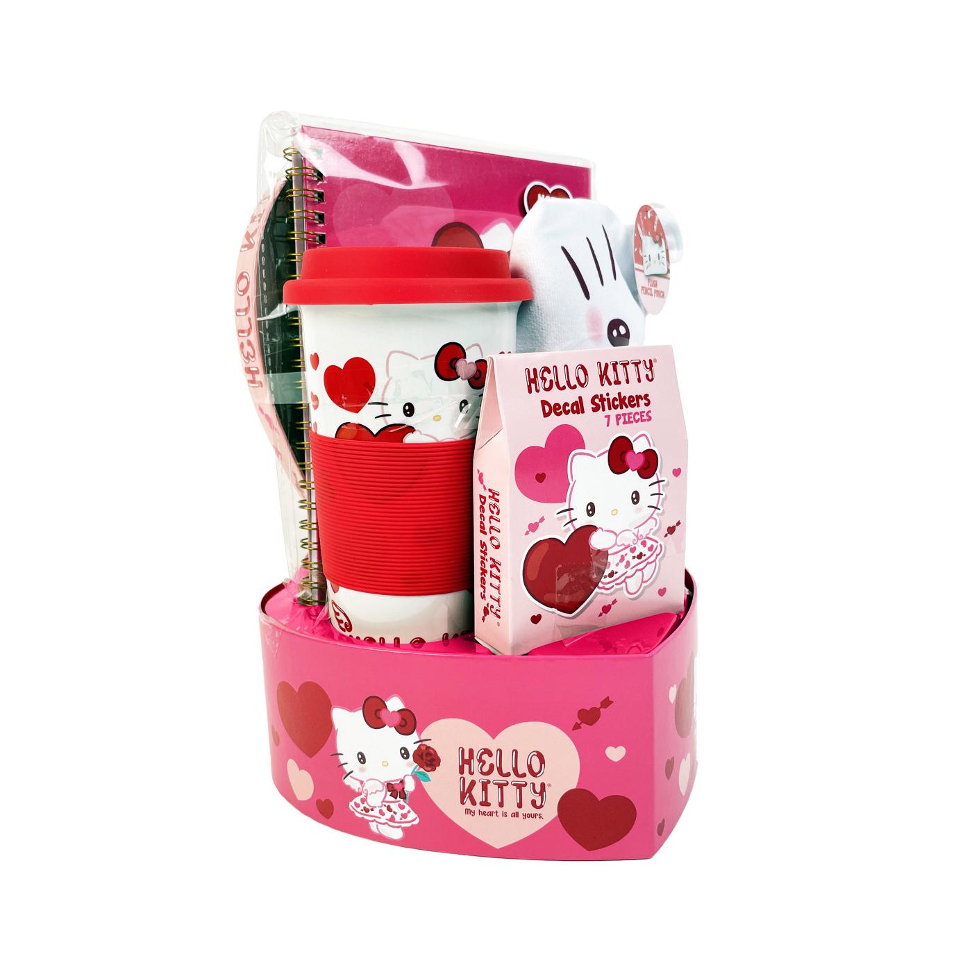 Megatoys Hello Kitty Heart Tin Box Valentine's Gift Set; image 2 of 4