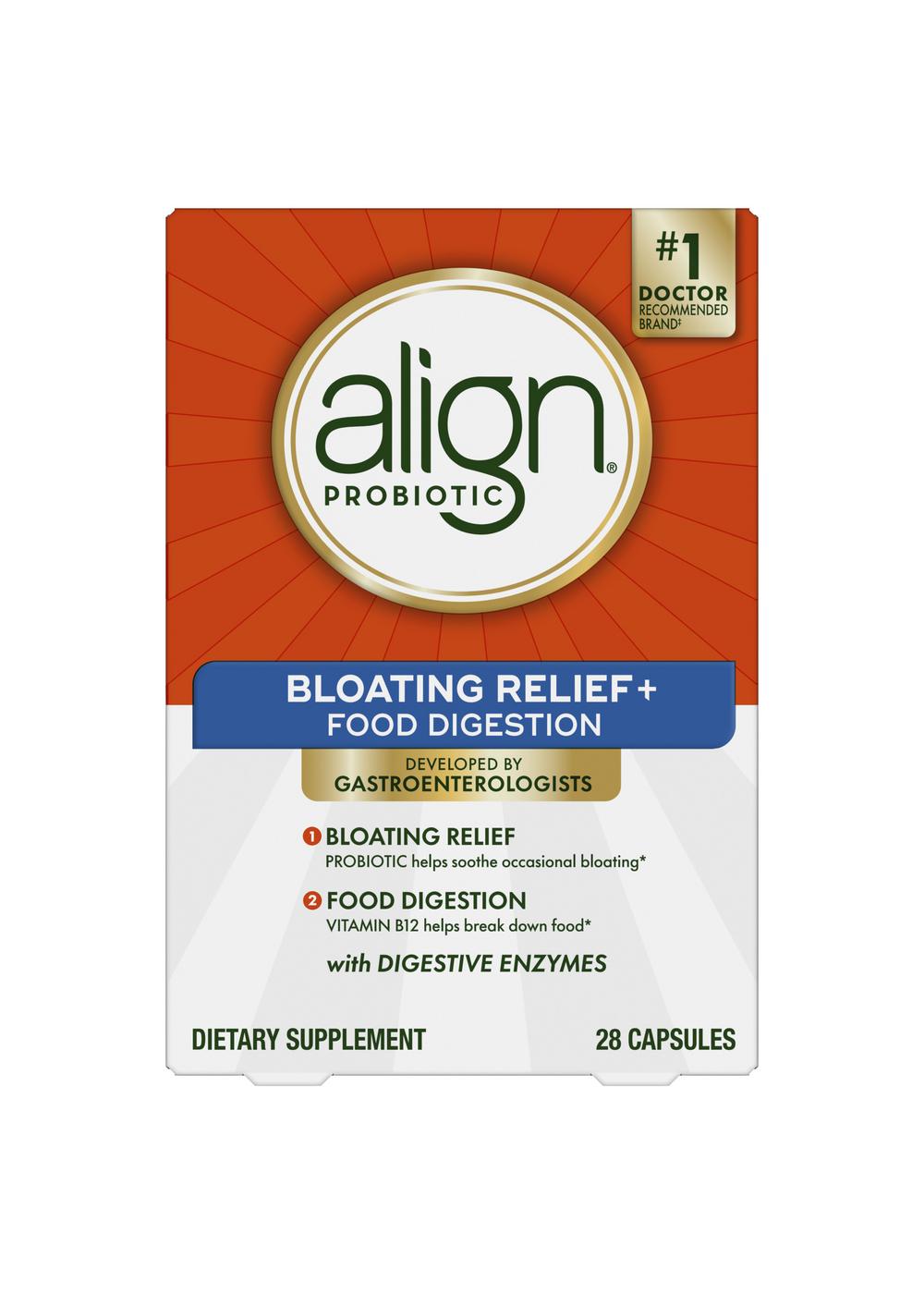 Align Probiotic Bloating & Digestion Relief Capsules; image 1 of 2