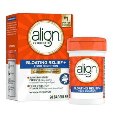 Align Probiotic Capsules, Bloating Relief + Food Digestion, Probiotics for Digestive Health & Metabolism