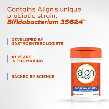 Align Probiotic Capsules, Bloating Relief + Food Digestion, Probiotics for Digestive Health & Metabolism